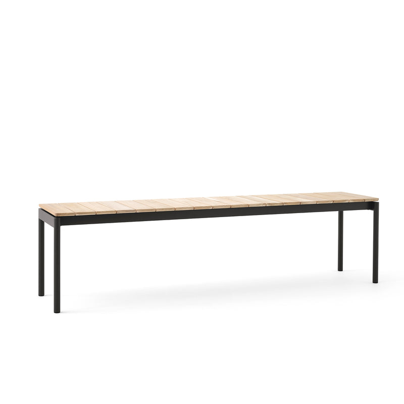 &amp;Tradition - Ville Gartenbank | 180 x 40 cm / warm schwarz