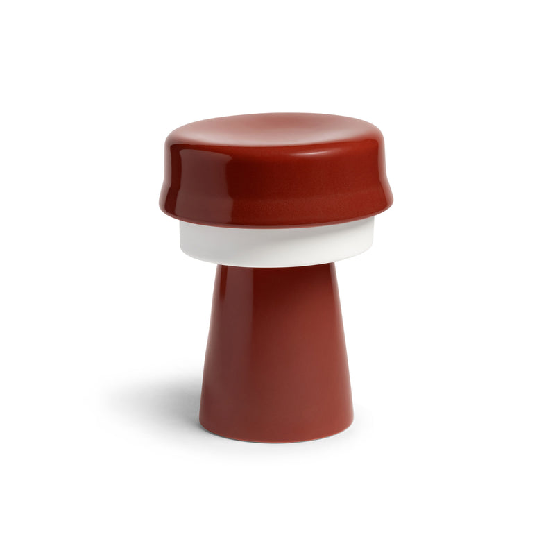 &amp;klevering - Hat Tischleuchte | red/white