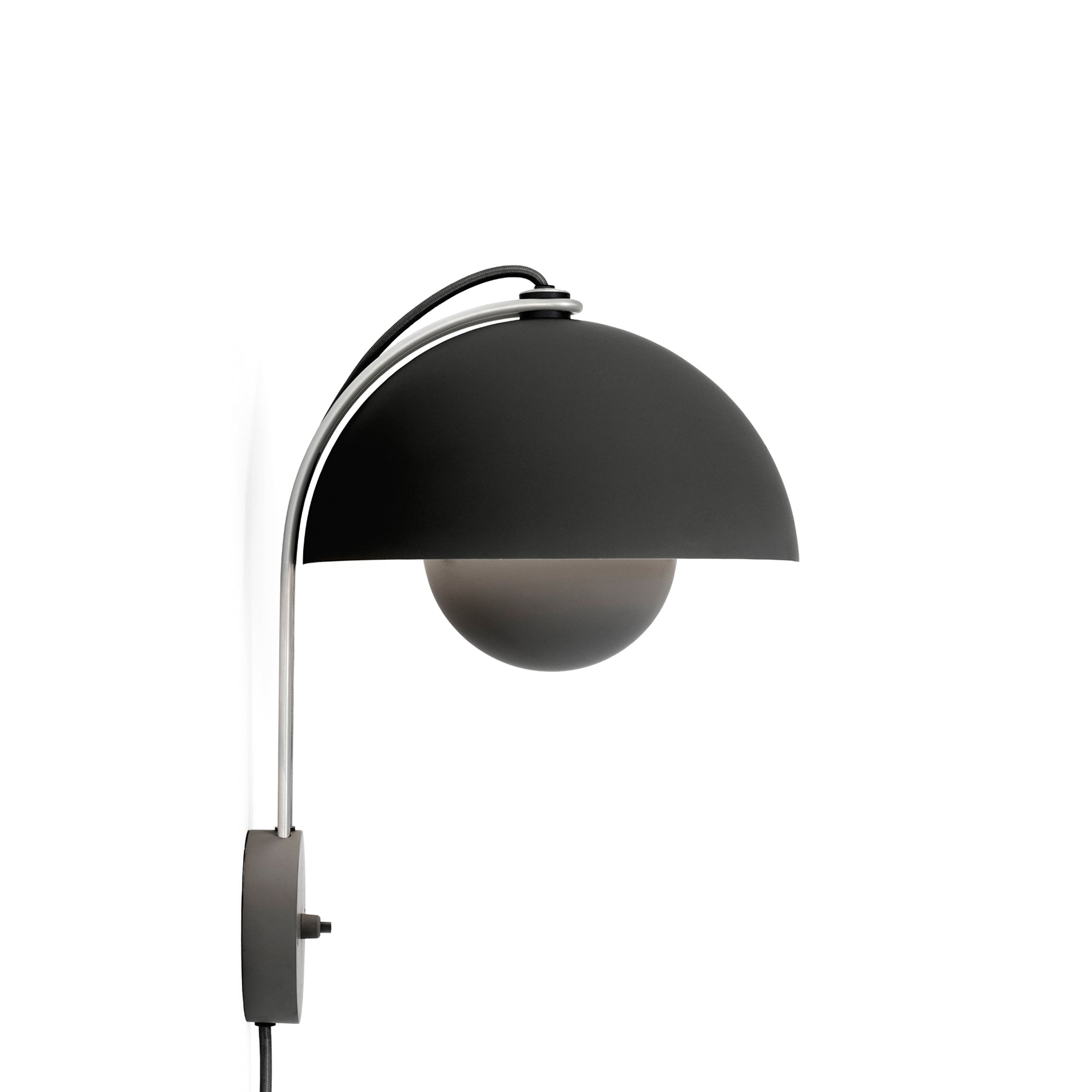 &amp;Tradition - Flowerpot Wandleuchte VP8 | matt schwarz