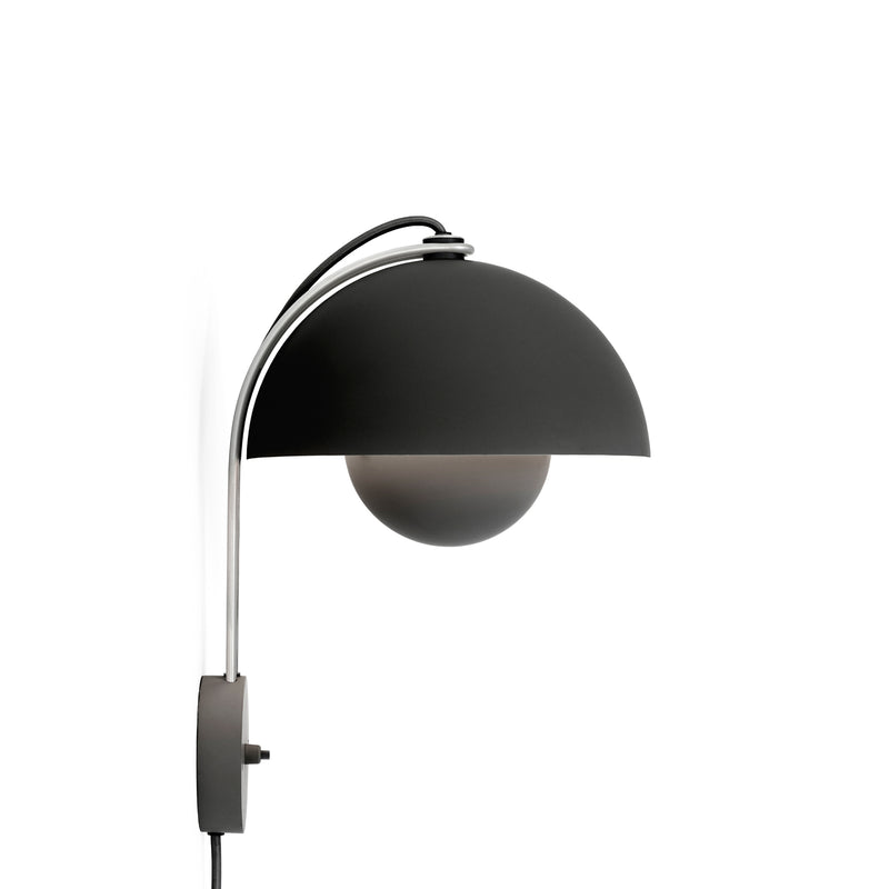 &amp;Tradition - Flowerpot Wandleuchte VP8 | matt schwarz