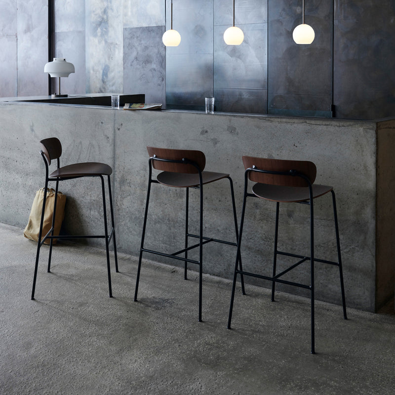 &amp;Tradition - Pavilion Barhocker | Walnuss Natur / H 85 cm
