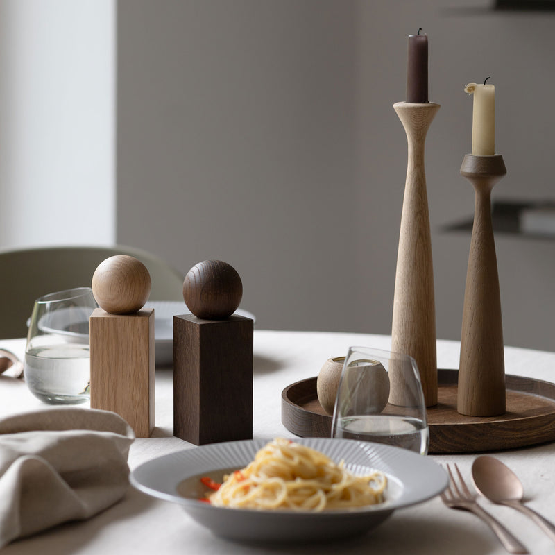 applicata - Twist Salz- und Pfeffer-Set | Eiche geräuchert
