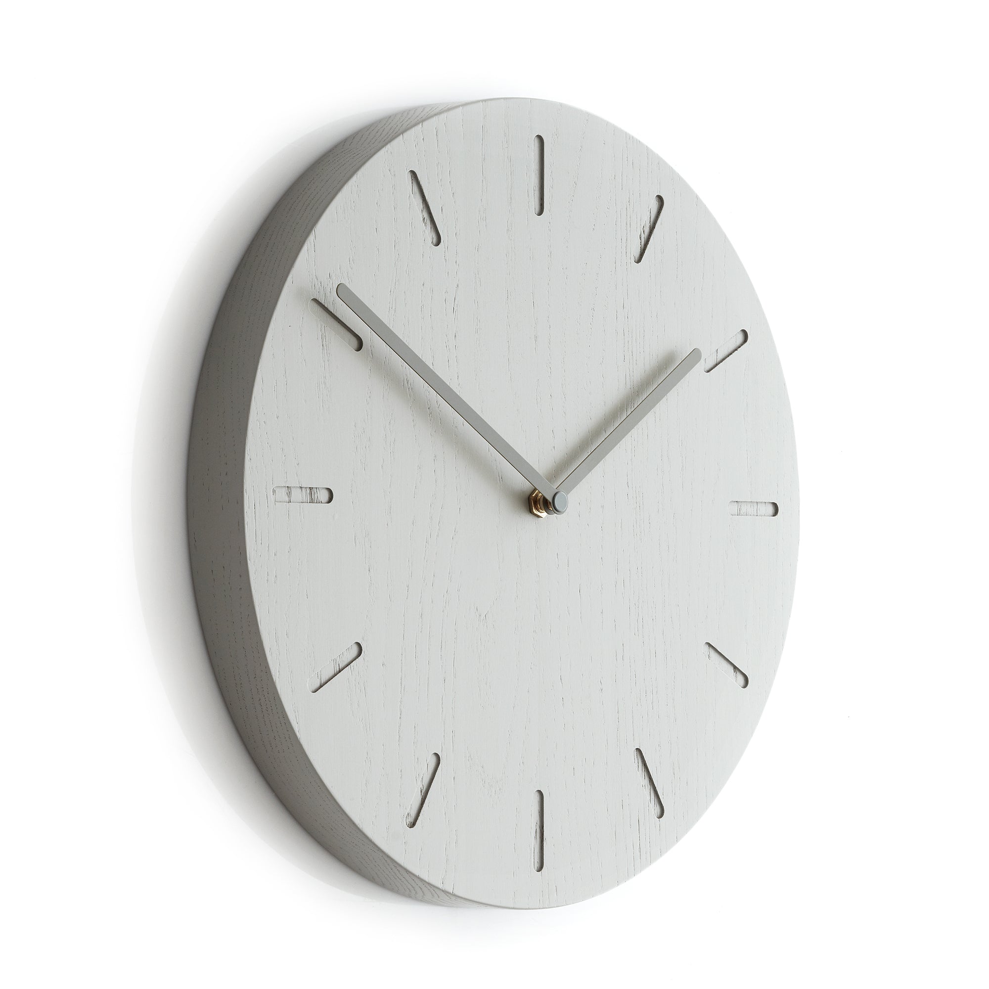 Applicata - Watch:Out Wanduhr | Eiche grau/grau