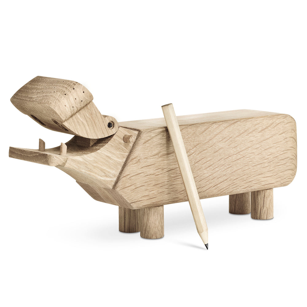 Kay Bojesen - Holz-Flusspferd | H 9 cm / Eiche natur