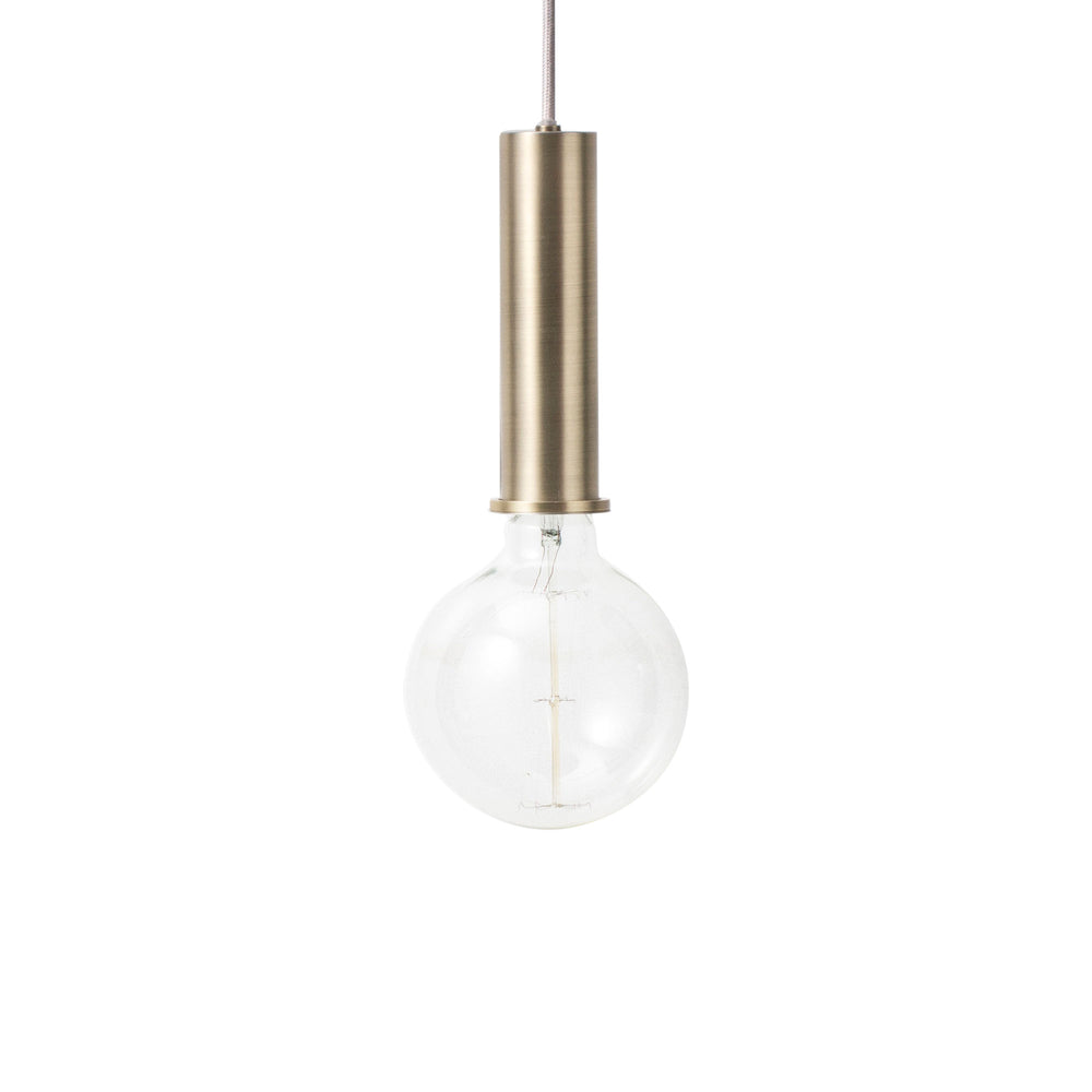 Ferm Living - Socket Pendelleuchte High | hoch / Messing