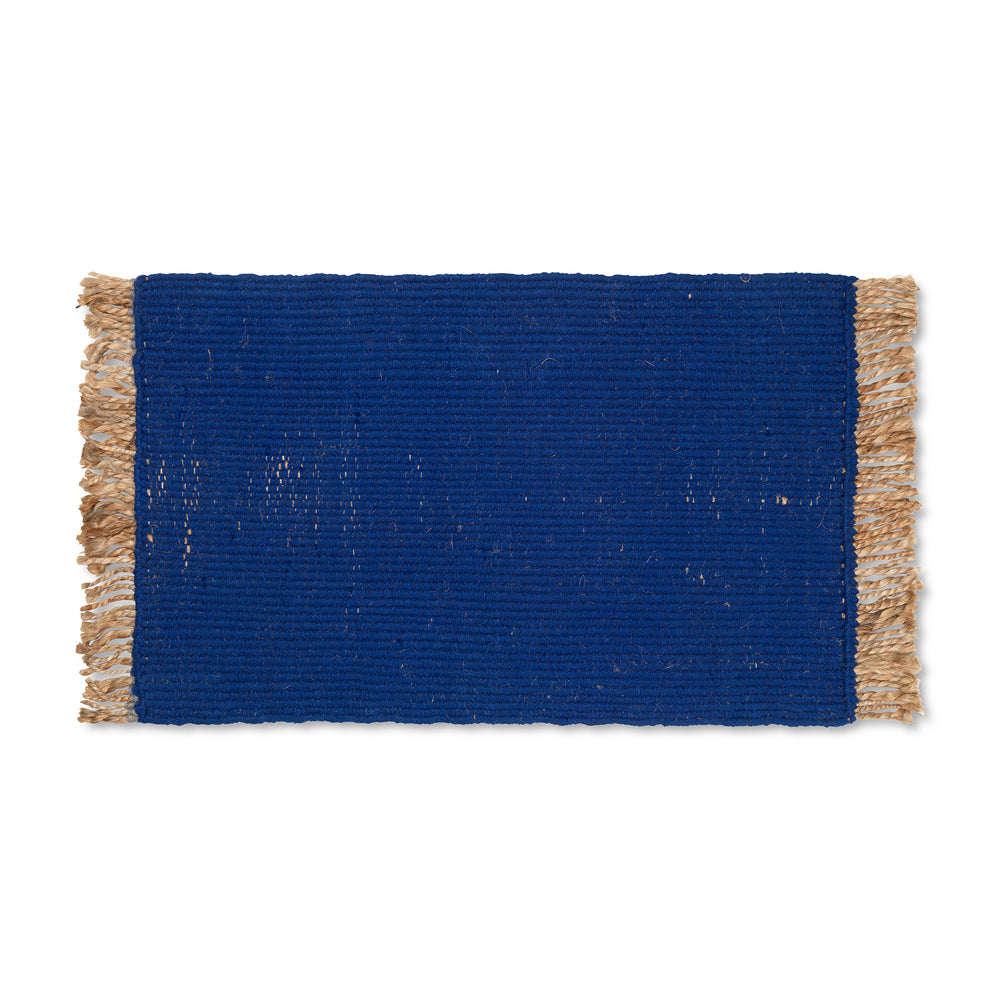 Ferm Living - Block Fußmatte | blau