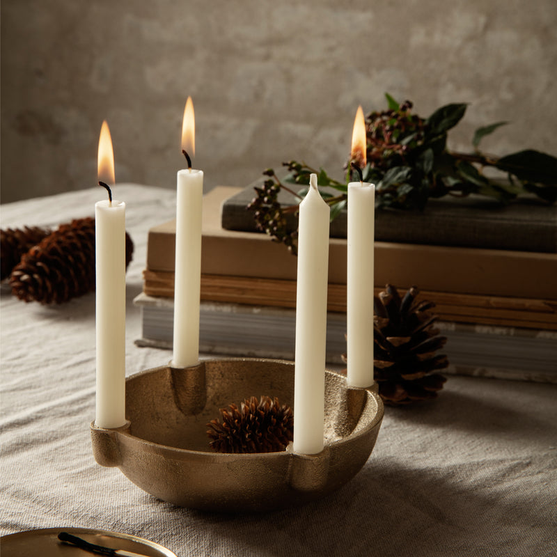 Ferm Living - Bowl Messing Kerzenständer