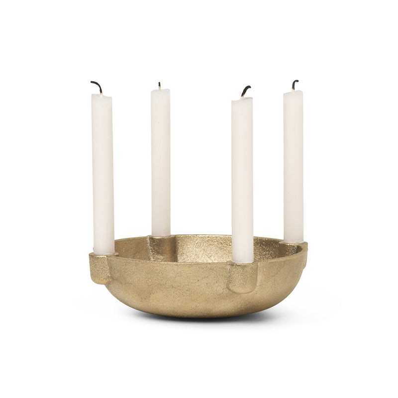 Ferm Living - Bowl Messing Kerzenständer | 