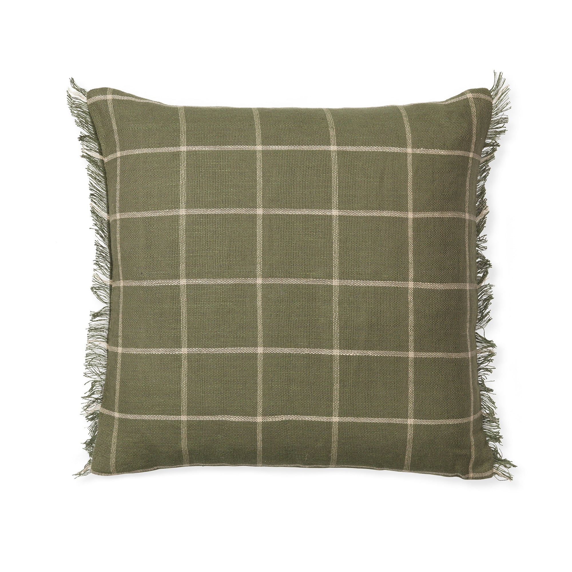 Ferm Living - Calm Kissen | 48 x 48 cm / olive/off-white