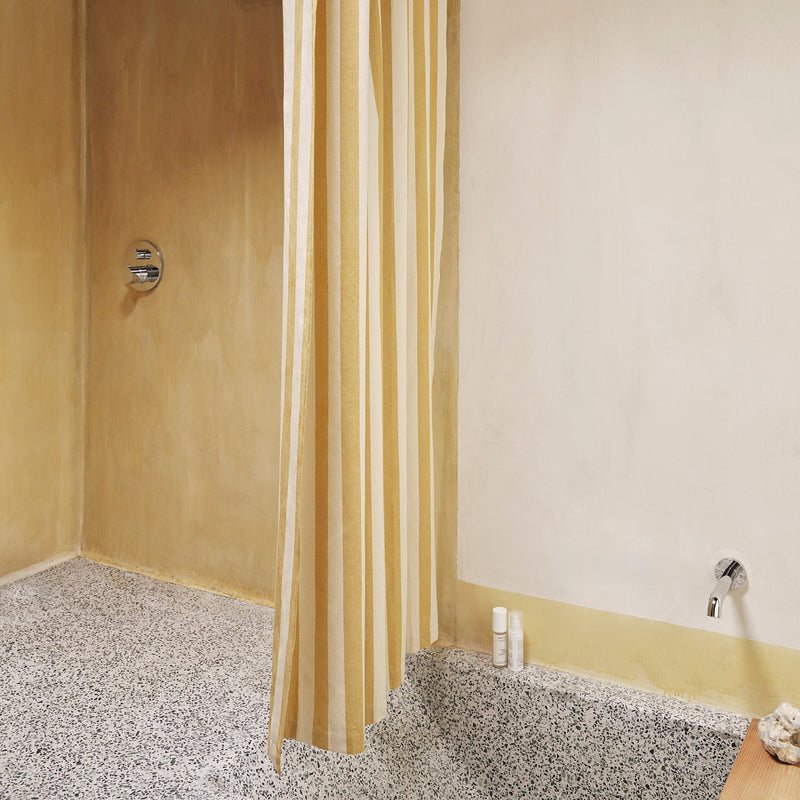 Ferm Living - Chambray Duschvorhang | warm yellow/parchment
