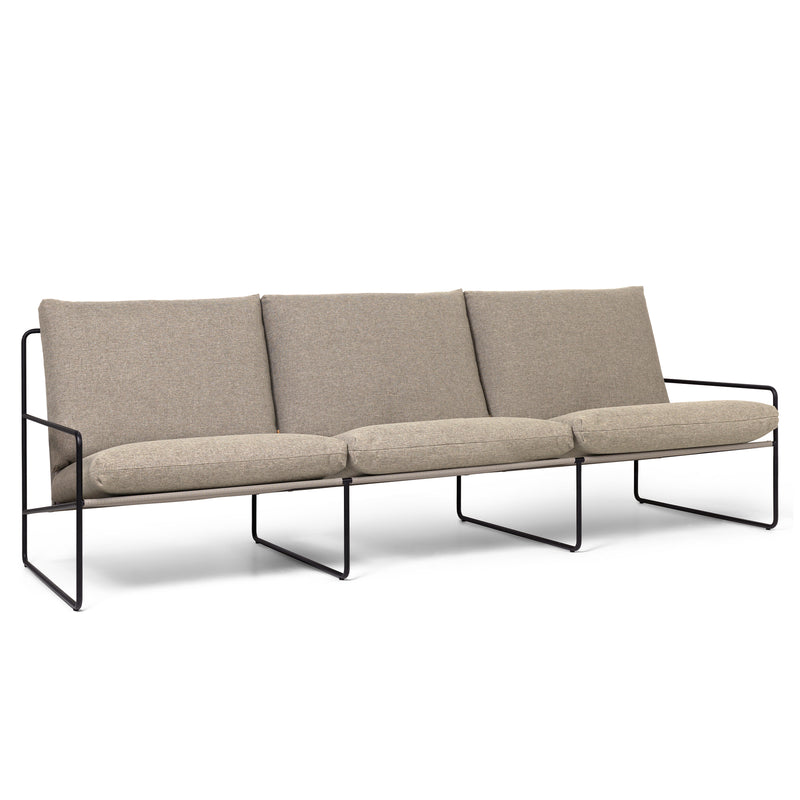Ferm Living - Desert Dolce Outdoor 3-Sitzer Sofa | schwarz