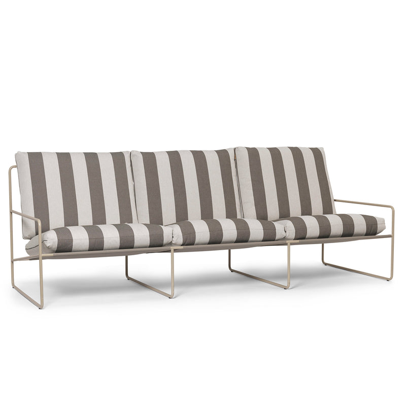 Ferm Living - Desert Stripe Outdoor 3-Sitzer Sofa | cashmere