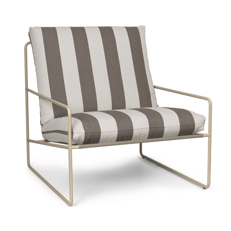 Ferm Living - Desert Stripe Outdoor Sessel | cashmere