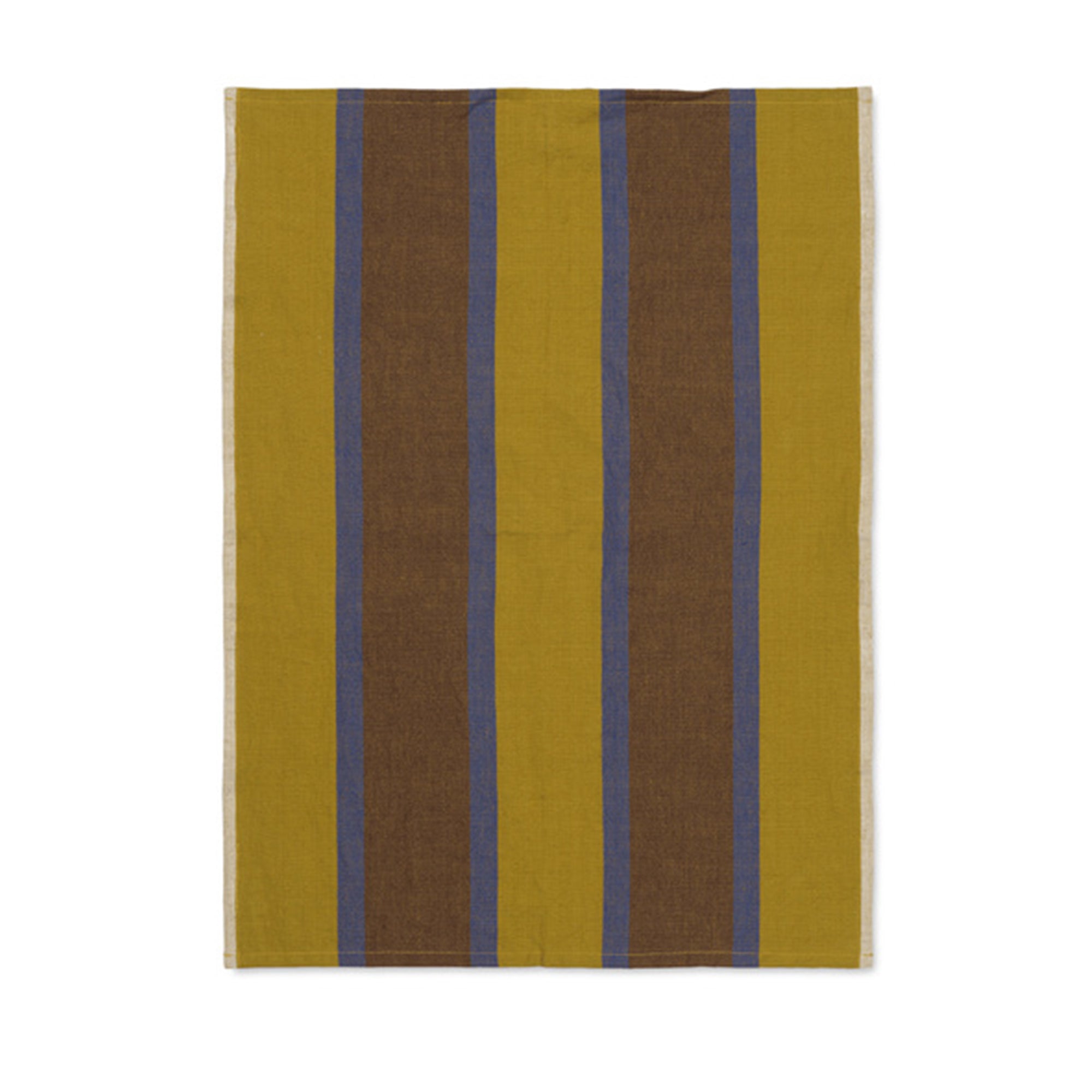 Ferm Living - Hale Geschirrtuch | lime-dunkelblau-chocolate