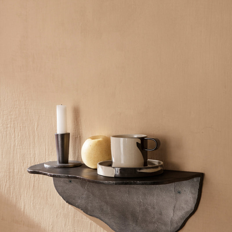 Ferm Living - Inlay Steinzeug Becher mit Teller