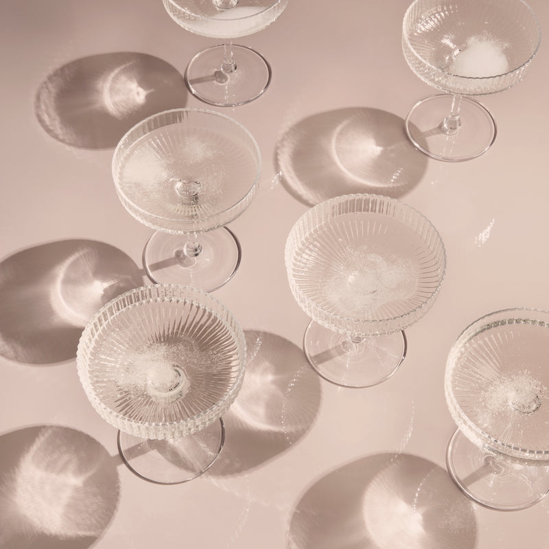 Ferm Living - Ripple Champagnerglas (2er-Set)