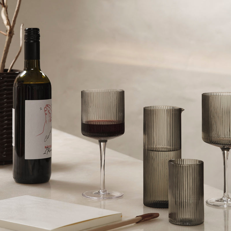 Ferm Living - Ripple Weißweinglas (2er-Set)