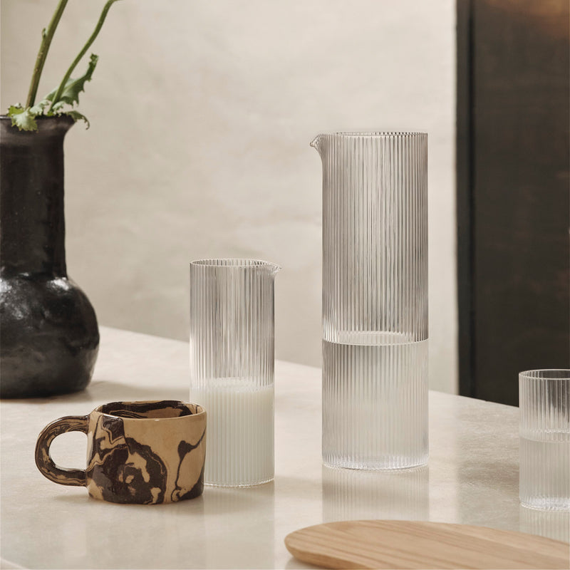Ferm Living - Ripple Wasserkaraffe | clear