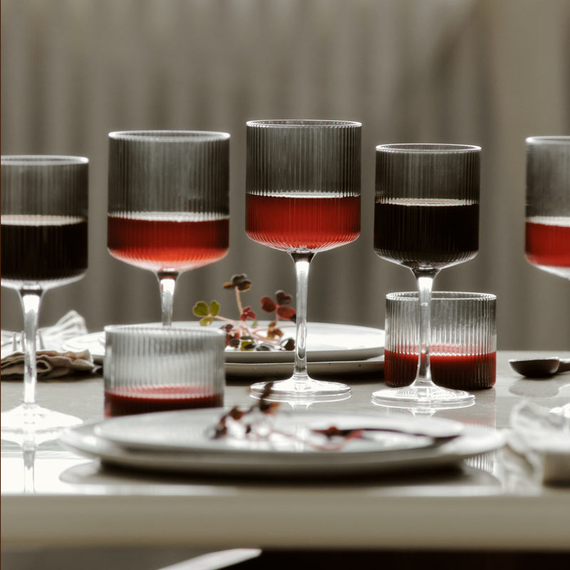 Ferm Living - Ripple Weißweinglas (2er-Set)