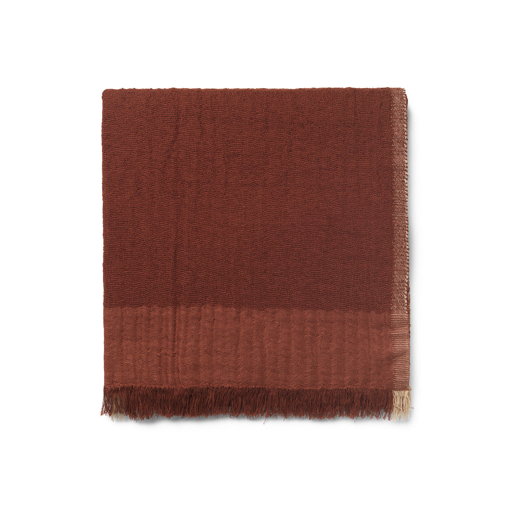 Ferm Living - Weaver Tagesdecke | rotbraun