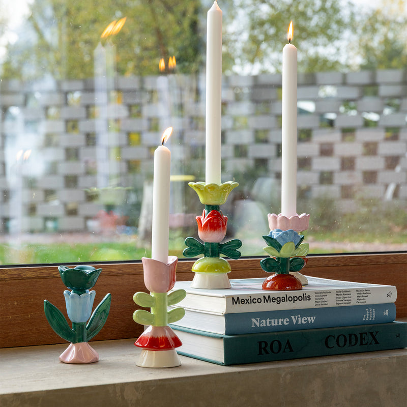 &amp;klevering - Blume Kerzenhalter