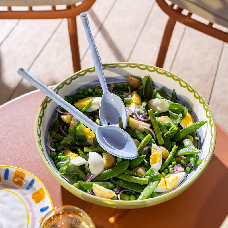 &amp;klevering - Boavista Salatbesteck | blau