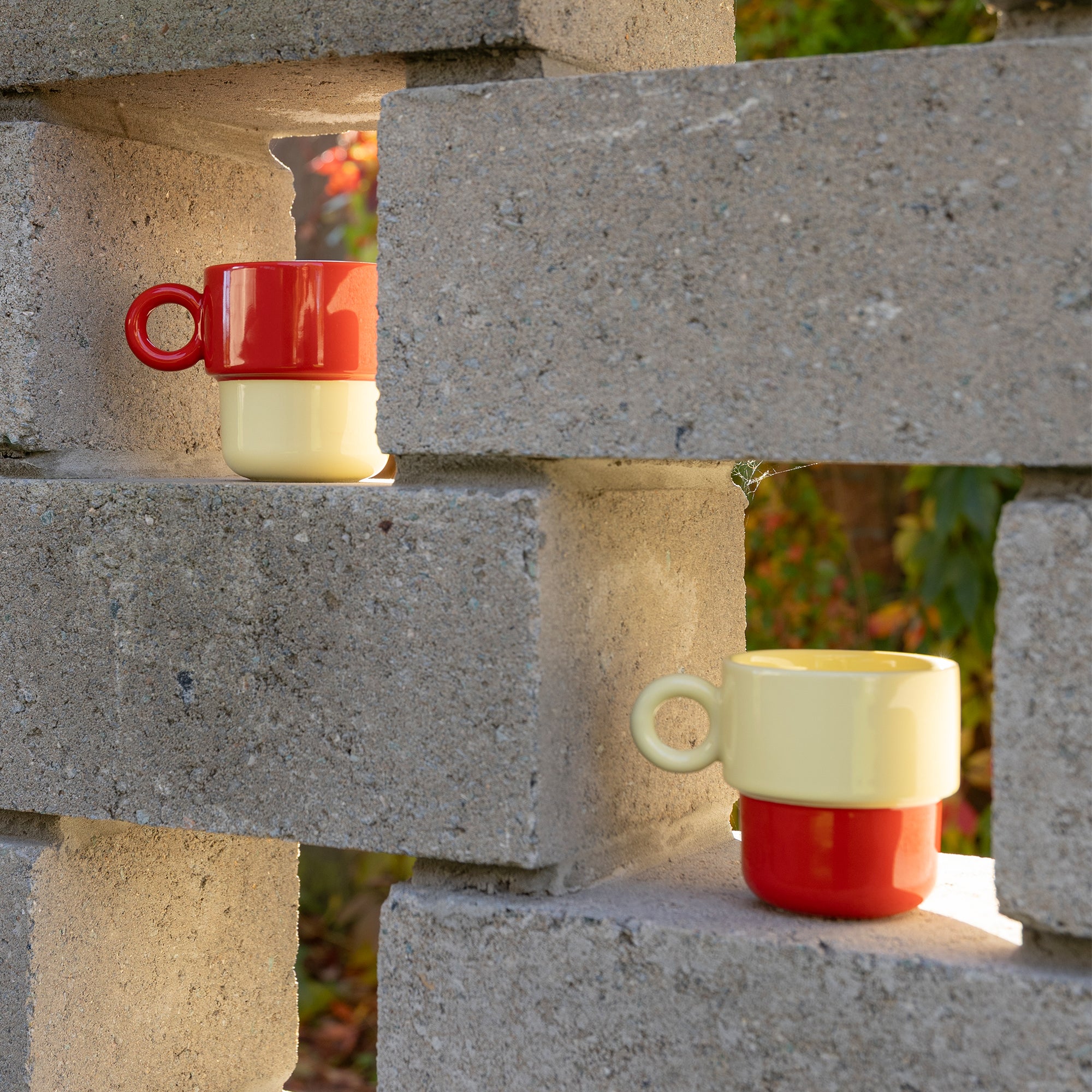 &amp;klevering - Chiquito Tassen Large (2er-Set) | rot
