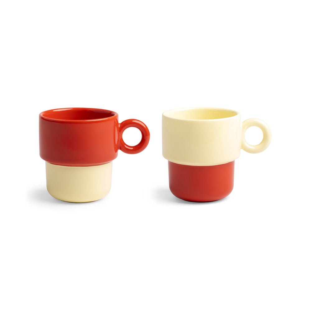 &amp;klevering - Chiquito Tassen Large (2er-Set) | rot
