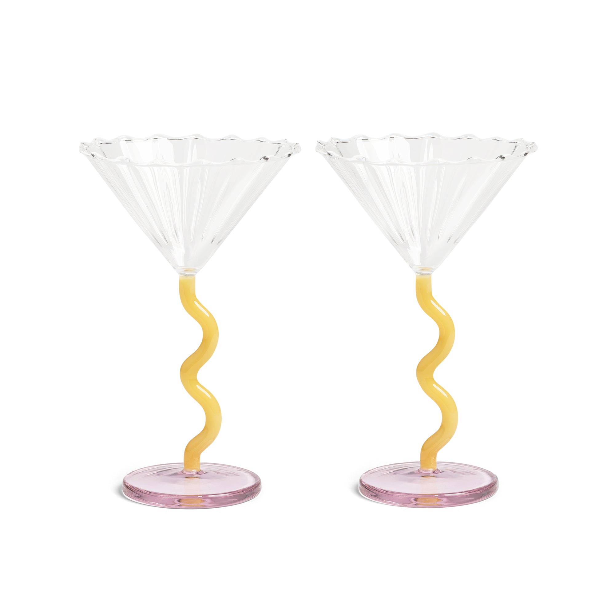 &amp;klevering - Coupe Curve Cocktailglas | caramel