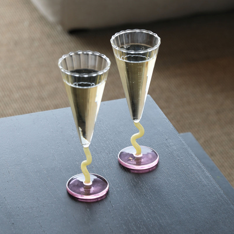 &amp;klevering - Flute Champagnerglas