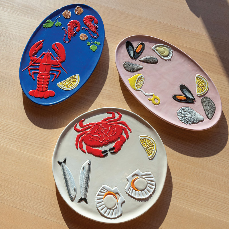 &amp;klevering - De la mer Servierplatte Ø 26,5 cm