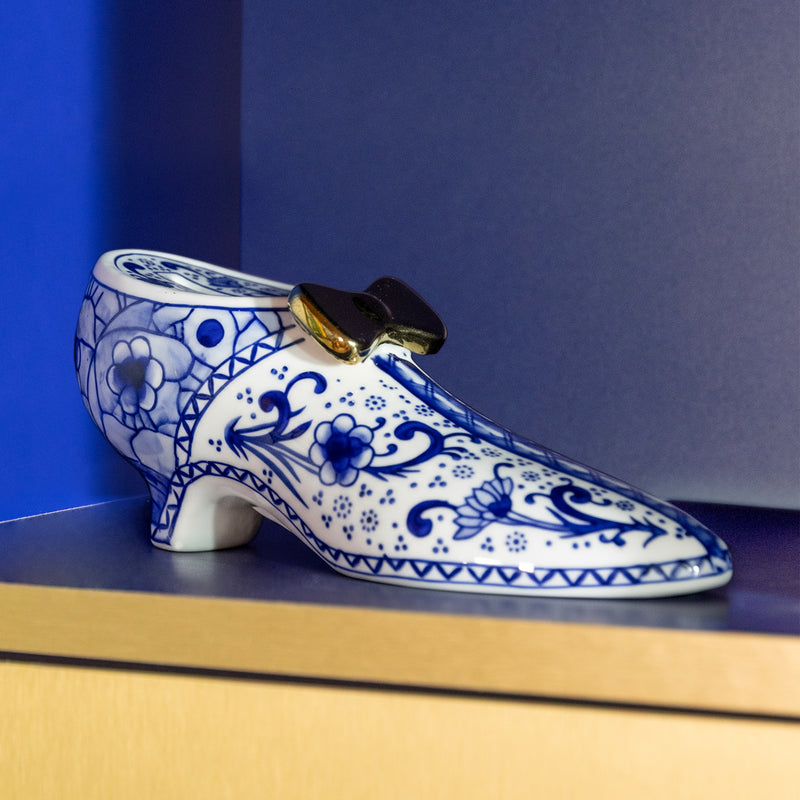&amp;klevering - Delftware Shoe Spardose