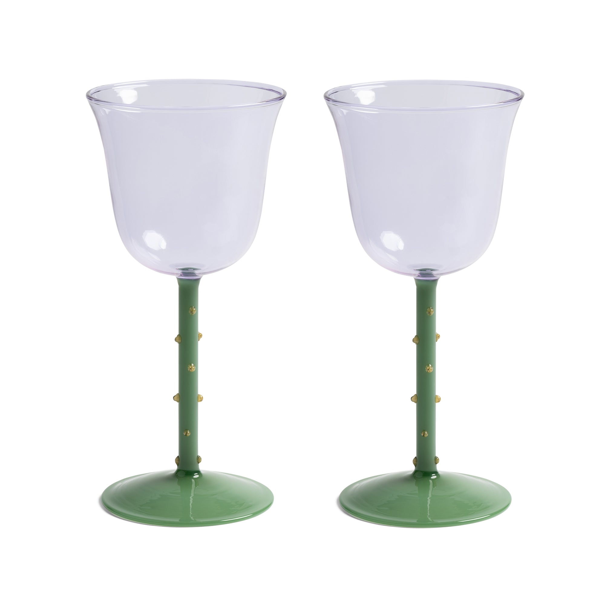 &amp;klevering - Dot Weinglas | lila
