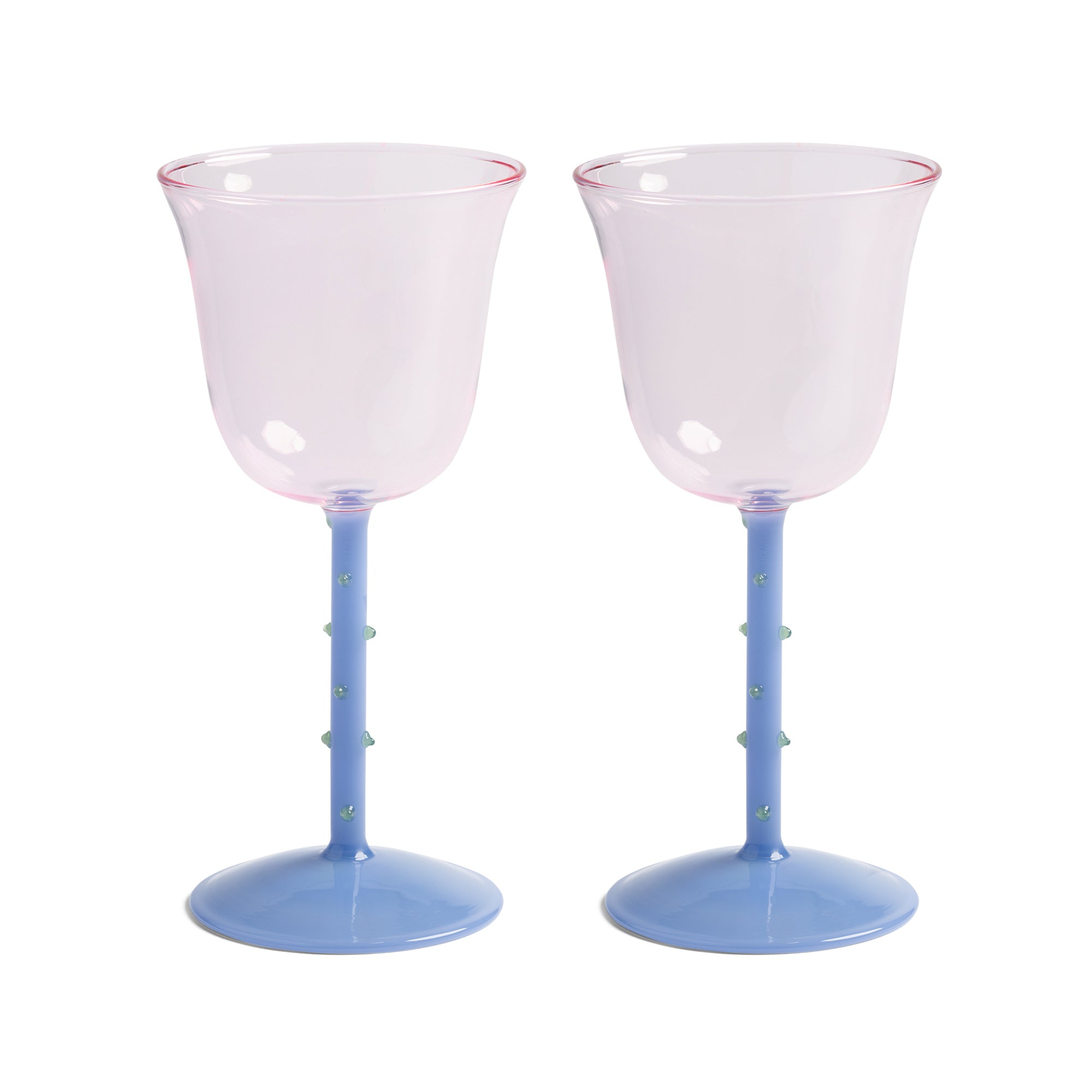 &amp;klevering - Dot Weinglas | pink