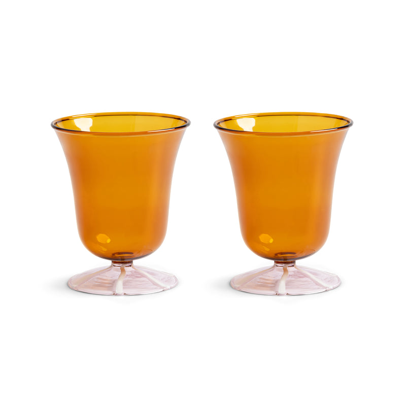 &amp;klevering - Eve Trinkglas | amber