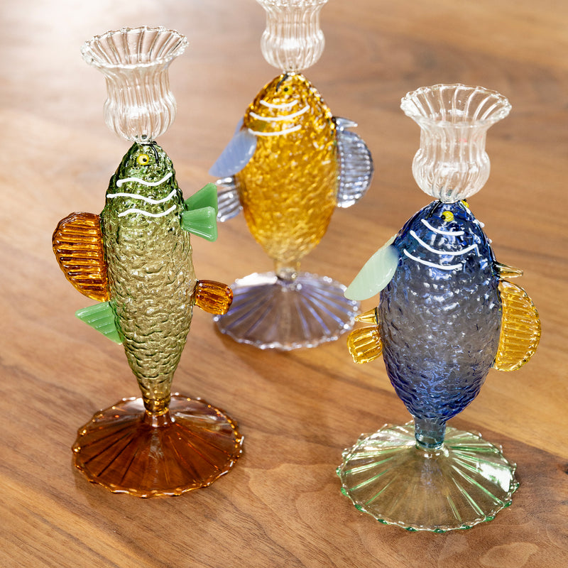 &amp;klevering - Fish Kerzenhalter