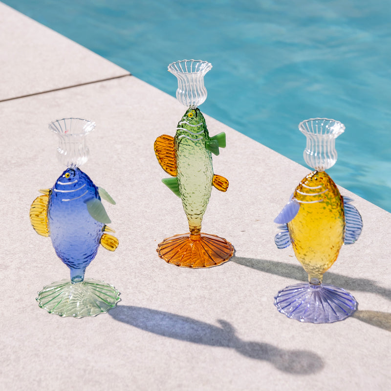 &amp;klevering - Fish Kerzenhalter