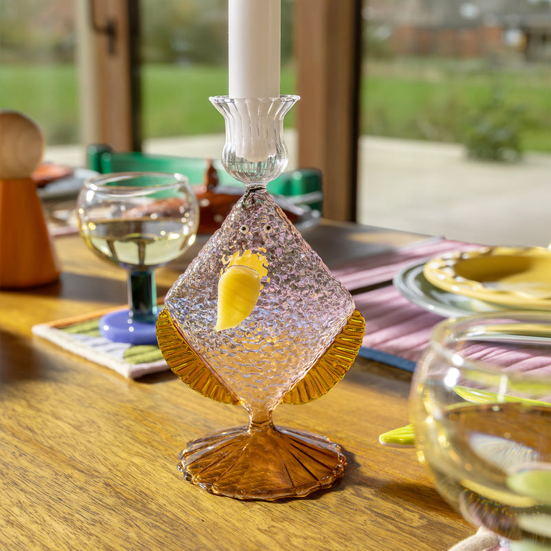 &amp;klevering - Fish Kerzenhalter | pink