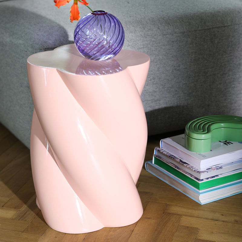 &amp;klevering - Marshmallow Beistelltisch | 40 x Ø 29 cm / rose