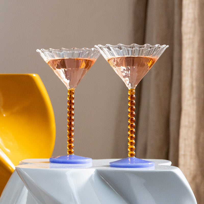 &amp;klevering - Coupe Perle Cocktailglas | caramel