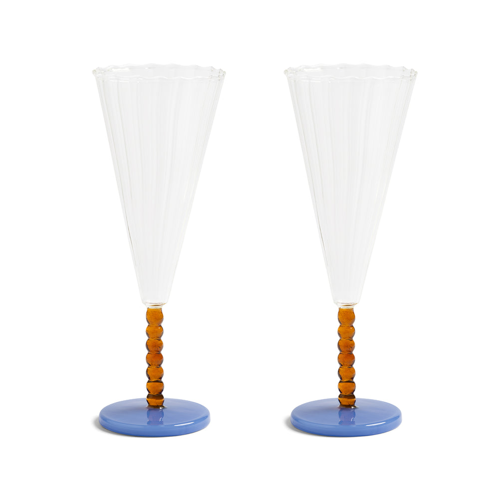 &amp;klevering - Flute Champagnerglas | pearl amber