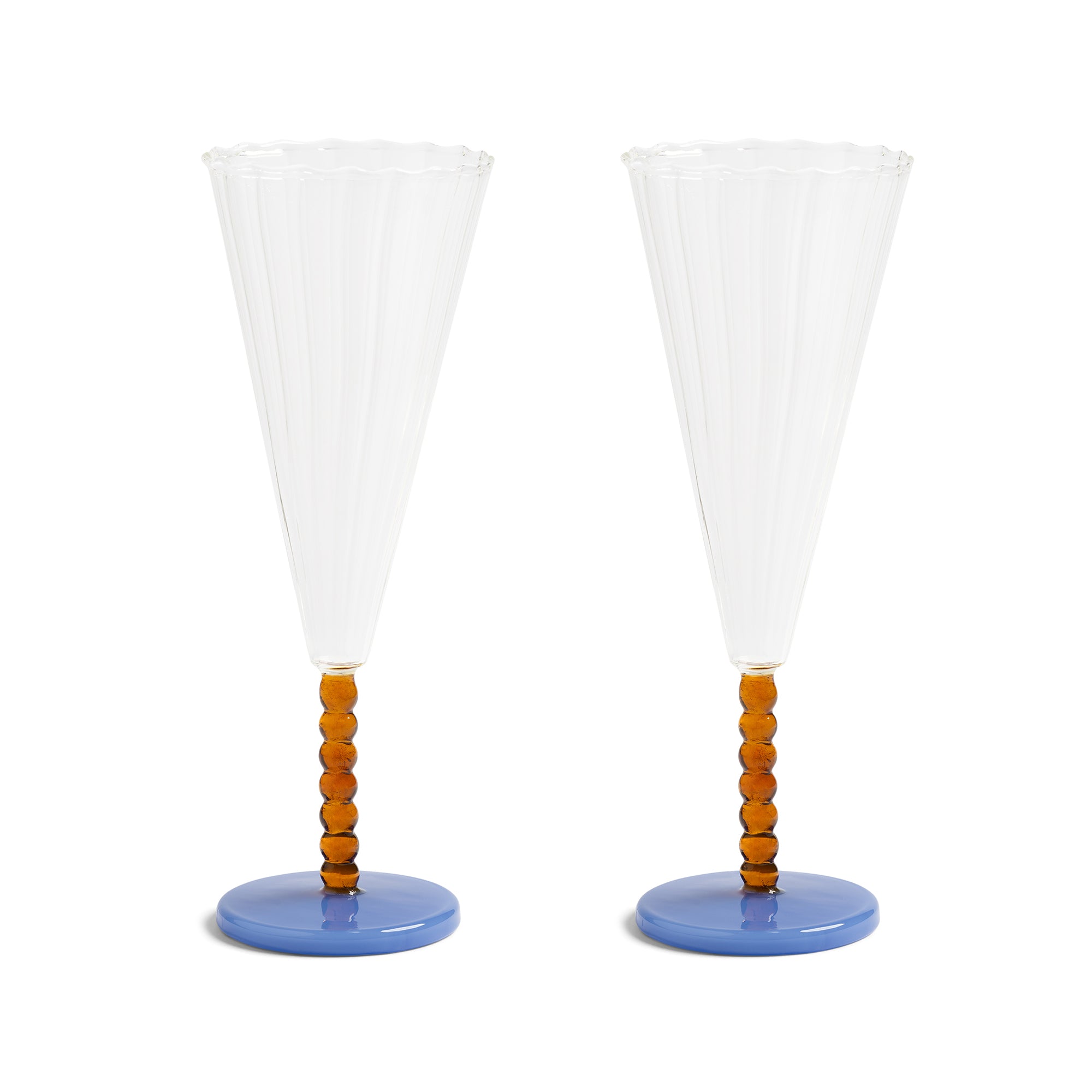 &amp;klevering - Flute Champagnerglas | pearl amber