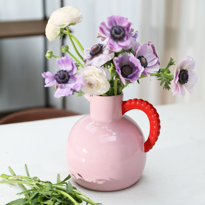 &amp;klevering - Perle Karaffe | pink/red