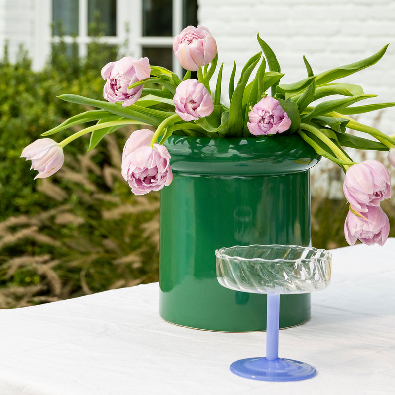 &amp;klevering - Turban Vase | grün