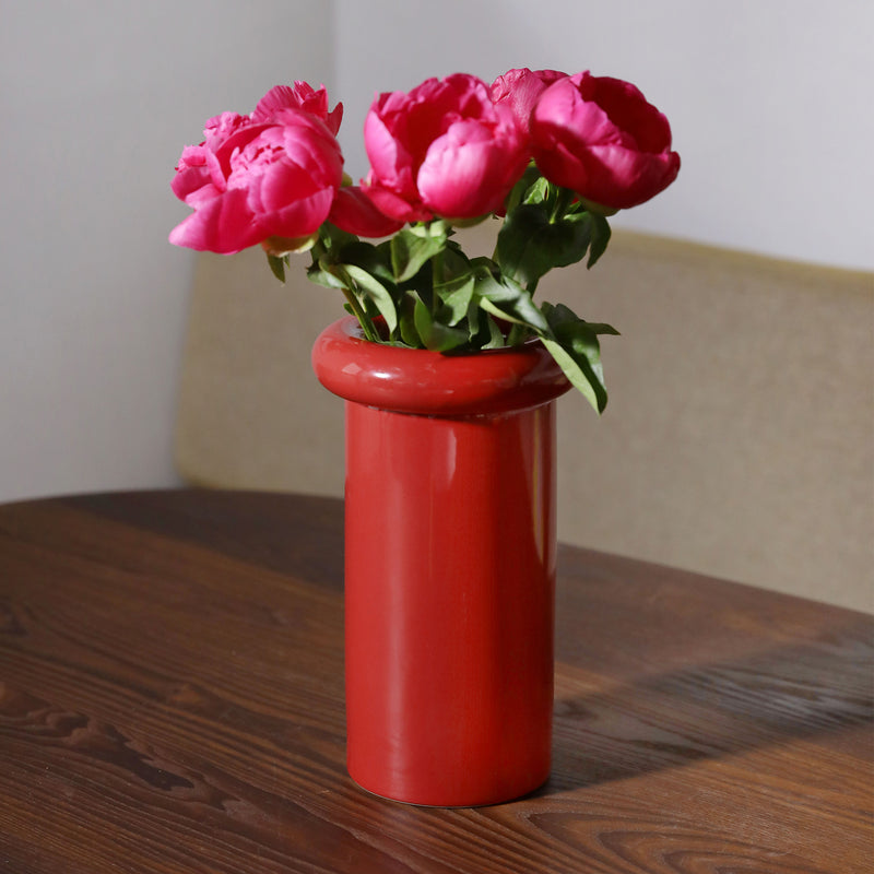 &amp;klevering - Turban Vase | burgundy