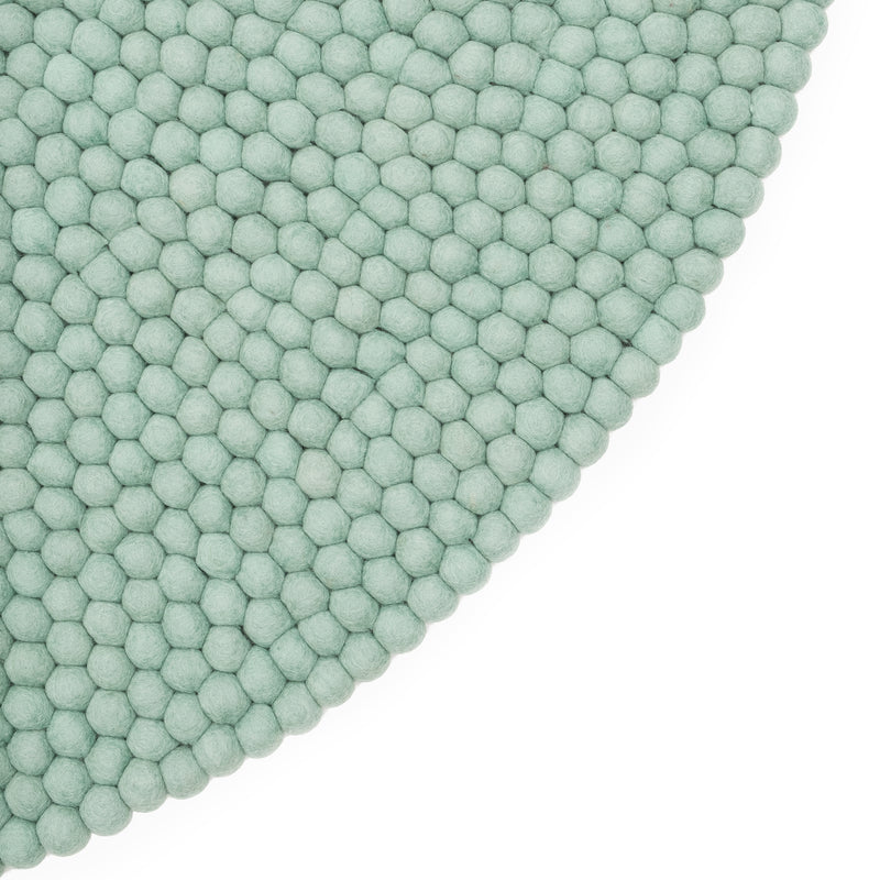 myfelt - Fine Filzkugelteppich rund