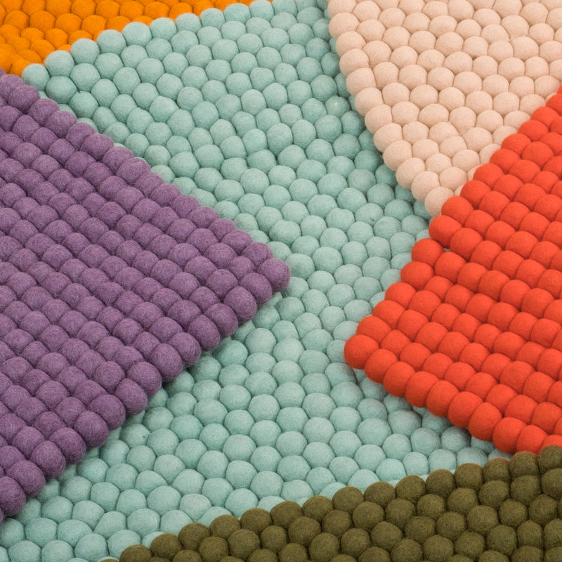myfelt - Mats Filzkugelteppich rund
