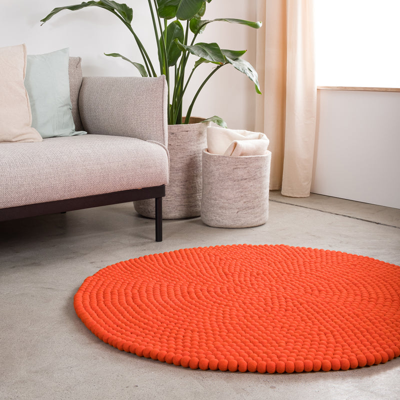myfelt - Mats Filzkugelteppich rund