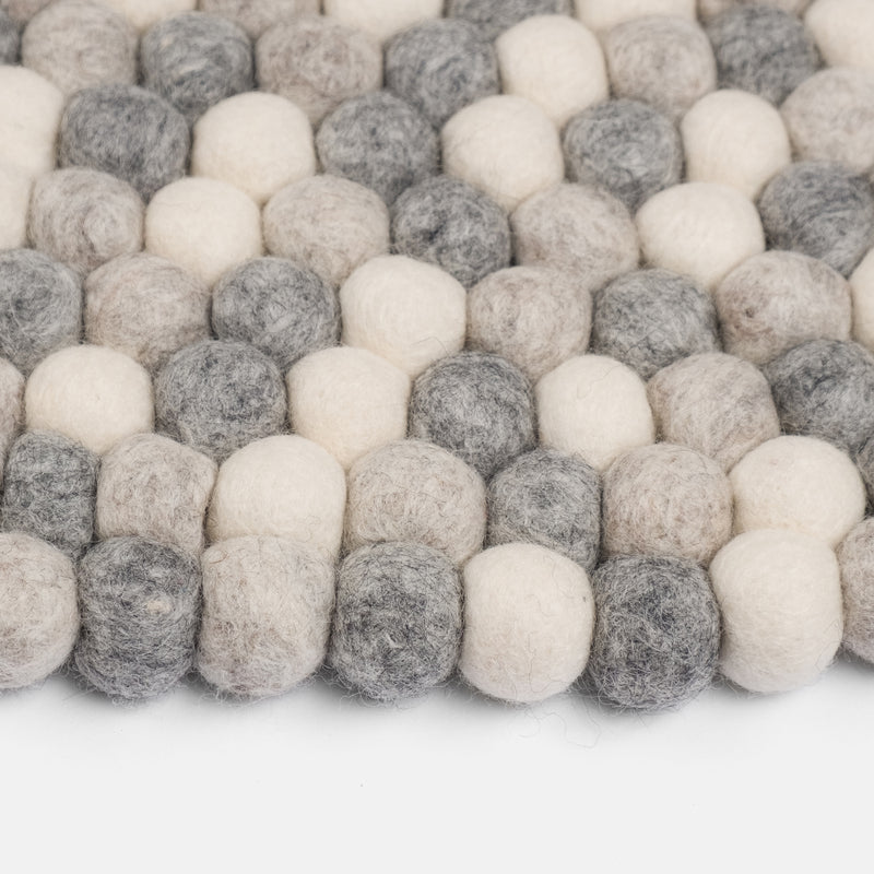 myfelt - Hella Filzkugelteppich rund