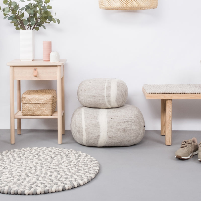 myfelt - Hella Filzkugelteppich rund